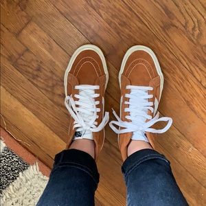 vans skate hi burnt orange unisex